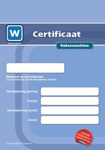 1F Certificaat Rekenmachine