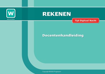 1A - Docentenhandleiding Tijd Digitaal Nacht