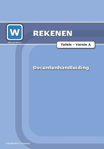 1F - Tafels - Toets A - Docentenhandleiding