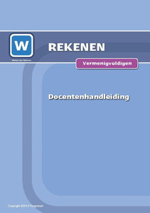 1F - Vermenigvuldigen  - Docentenhandleiding