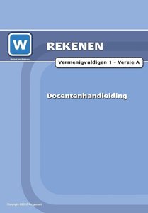 1F - Vermenigvuldigen - Toets A - Docentenhandleiding